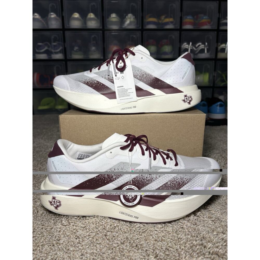 Adidas Adizero Evo SL Texas A&M Running Shoes Men’s 11 New JQ4566
